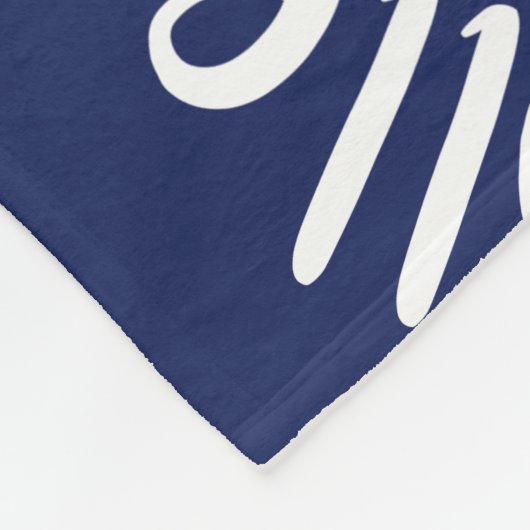 Blauw wit volleybalveld is mijn gelukkige plek fleece deken (Hoek)