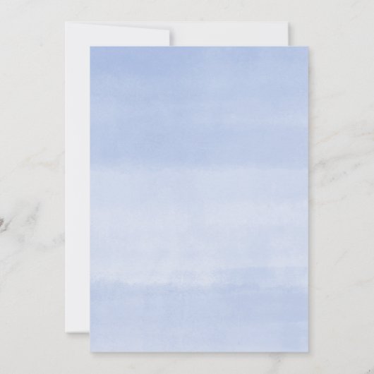 Blauw wit voorjaar bloemen goud lijst vrijgezellen kaart (Achterkant)