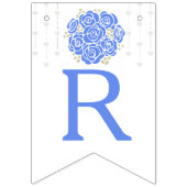 Blauw wit vrijgezellenfeest foto's onder vlaggen vlaggetjes (Derde vlag)