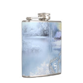 BLAUW & WIT WATERVERF WINTERSCÈNES HEUPFLES (Rechts)