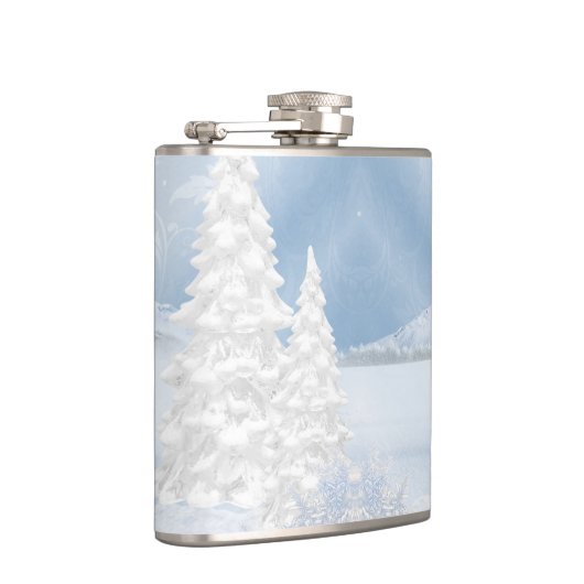 BLAUW & WIT WATERVERF WINTERSCÈNES HEUPFLES (Rechts)