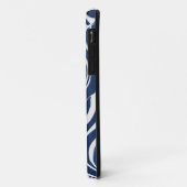 Blauw wit wervelpatroon 06 Case-Mate iPhone case (Achterkant/links)