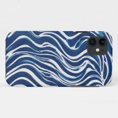 Blauw wit wervelpatroon 06 Case-Mate iPhone case (Achterkant (horizontaal))