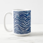 Blauw wit wervelpatroon 06 koffiemok (Links)