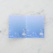 Blauw & Wit Winter Bruiloft Bedankt (Binnen)
