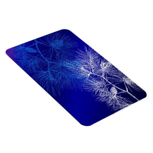 Blauw-wit winterpatroon Flexibel magneet (Rechterzijde)