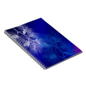 Blauw wit winterpatroon notitieboek (Rechterzijde)