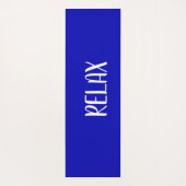 Blauw wit yogamat (Achterkant)