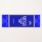 Blauw wit yogamat (Voorkant (horizontaal))