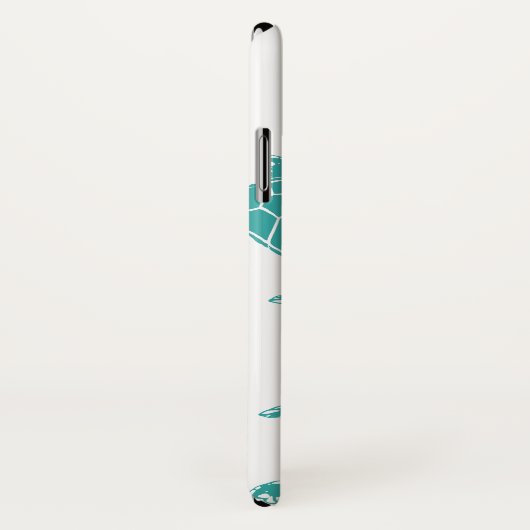 Blauw Wit Zee Schildpadden Case-Mate iPhone Case (Achterkant / rechts)