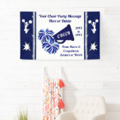 Blauw, wit, zilver, Aangepast, Voorste banners (Insitu)