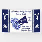 Blauw, wit, zilver, Aangepast, Voorste banners (Horizontaal)