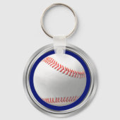 Blauw, wit, zilveren Cheap Baseball Team Giften Sleutelhanger (Achterkant)