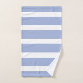 Blauw wit zomer kuststreep patroon bad handdoek (Handdoek)