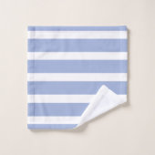 Blauw wit zomer kuststreep patroon bad handdoek (Wasdoekje)
