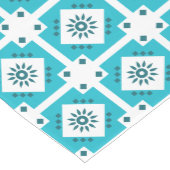 Blauw wit zuidwestelijke grenspatroon medium tafelloper (Hoek)