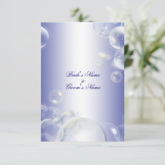 Blauw witbruin strandstrand kaart (Staand voorkant)