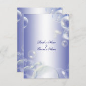 Blauw witbruin strandstrand kaart (Voorkant / Achterkant)