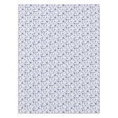 Blauw-witte alloverschelpen tafelkleed (Voorkant)