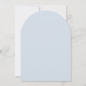 Blauw Witte Anemonen Boog Bevestiging Kaart (Achterkant)
