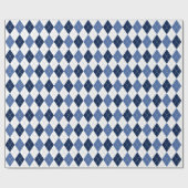blauw witte argipsplaat cadeaupapier (Vlak)