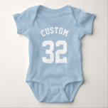 Blauw & Witte Baby | Sport Jersey Design Romper<br><div class="desc">Blauw & Witte Baby | Sport Jersey Design · Baby Bodysuit</div>