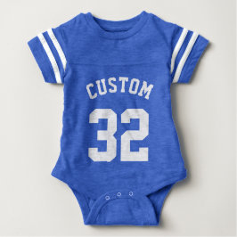 Blauw & Witte Baby | Sport Jersey Design Romper