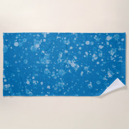Blauw-witte badhanddoek