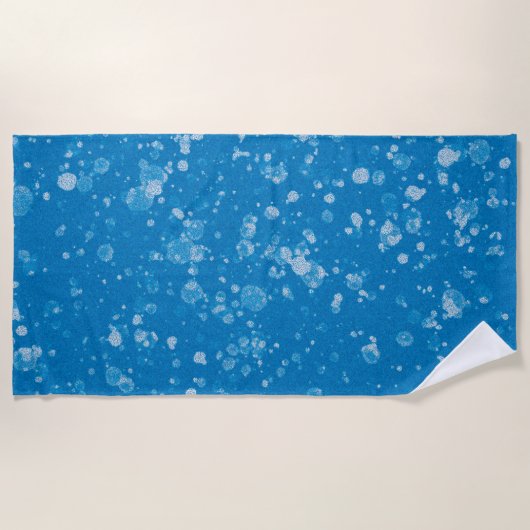 Blauw-witte badhanddoek (Voorkant)