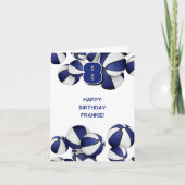 Blauw-witte basketballen Kinderverjaardag Kaart (Voorkant)