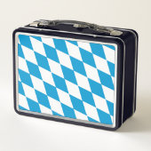 Blauw-witte Beierse Diamant Vlag Patroon (Achterkant)