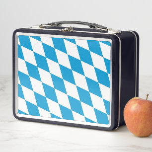 Blauw-witte Beierse Diamant Vlag Patroon