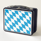 Blauw-witte Beierse Diamant Vlag Patroon (Voorkant)