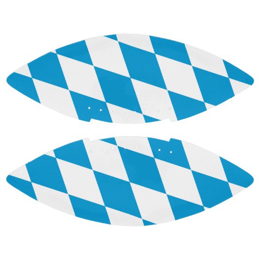 Blauw-witte Beierse Diamant Vlag Patroon American Football (Panelen)