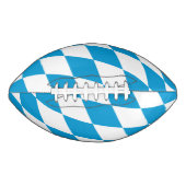 Blauw-witte Beierse Diamant Vlag Patroon American Football (Voorkant)