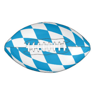 Blauw-witte Beierse Diamant Vlag Patroon American Football