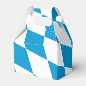 Blauw-witte Beierse Diamant Vlag Patroon Bedankdoosjes (Achterkant)