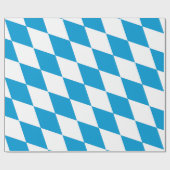 Blauw-witte Beierse Diamant Vlag Patroon Cadeaupapier (Vlak)