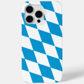 Blauw-witte Beierse Diamant Vlag Patroon Case-Mate iPhone Case (Achterkant)