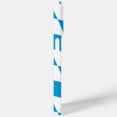 Blauw-witte Beierse Diamant Vlag Patroon Case-Mate iPhone Case (Achterkant / Rechts)