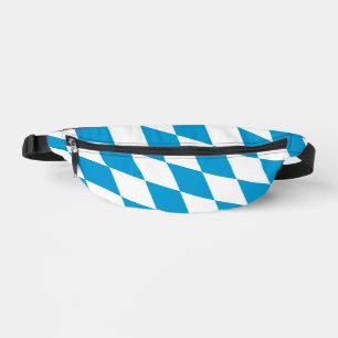Blauw-witte Beierse Diamant Vlag Patroon Heuptasje
