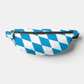 Blauw-witte Beierse Diamant Vlag Patroon Heuptasje (Liggend)