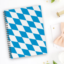 Blauw-witte Beierse Diamant Vlag Patroon