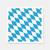 Blauw-witte Beierse Diamant Vlag Patroon Servet (Voorkant)