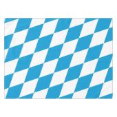 Blauw-witte Beierse Diamant Vlag Patroon Tafelkleed (Voorkant (Horizontaal))