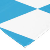 Blauw-witte Beierse Diamant Vlag Patroon Tafelkleed (Gekanteld)