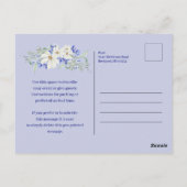 Blauw Witte Bloem Boho Boog 100ste Verjaardagsfees Briefkaart (Achterkant)