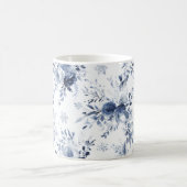 Blauw Witte Bloem Koffiemok (Center)