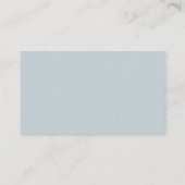 Blauw Witte Bloemanker Huwelijksregister QR-code Informatiekaartje (Achterkant)