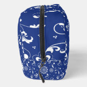 BLAUW-WITTE BLOEMEN EN BLADEREN TOILETTASJE (Rechts)